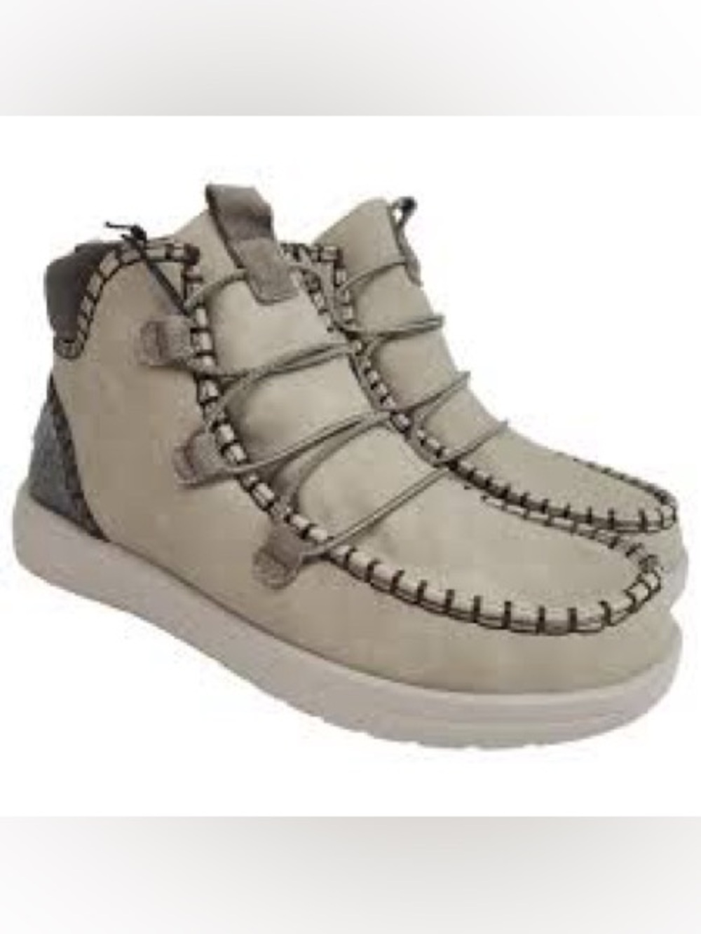 Hey Dude NWOT Women's Tan Lace-Up Ankle Booties, Size 8